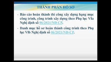 Hướng dẫn TTHC Kiểm tra công tác nghiệm thu hoàn thành công trình
