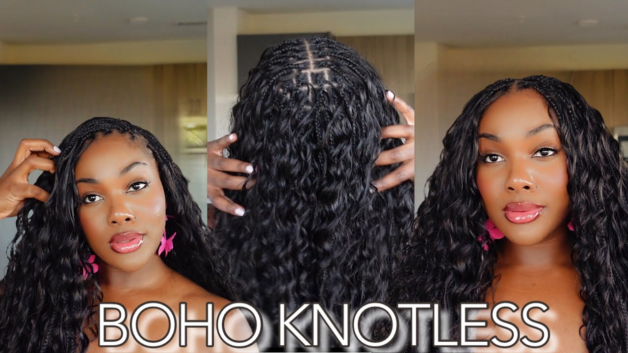 Boho Knotless Braids | The Best Bulk Human Hair Choices | How to prep for install