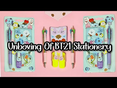 Unboxing BTS 💜😘 Stationary 😱✨|BTS 💜 Army|#bts