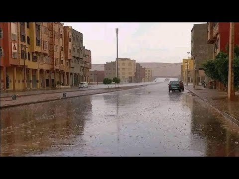 امطار غزيرة من تنغير الى تنجداد 