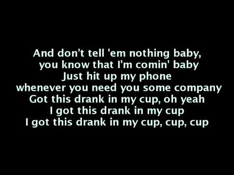 Kirko Bangz feat. J. Cole - Drank In My Cup (Lyrics On Screen) [Remix]