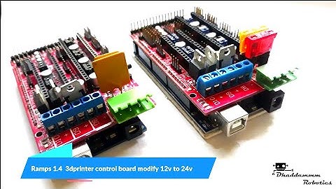 💾3D Printer / CNC Motor Driver RAMPS 1.4 Upgrade 12V to 24V 📇Good Printing Speed with Quality