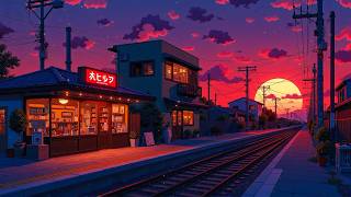 Sunset Train Cafe 🚉 Calm Your Mind With Lofi Coffee ☕ Lofi Deep Focus To Study / Work / Relax.