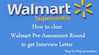 How to clear Walmart Pre-Assessment Interview Round