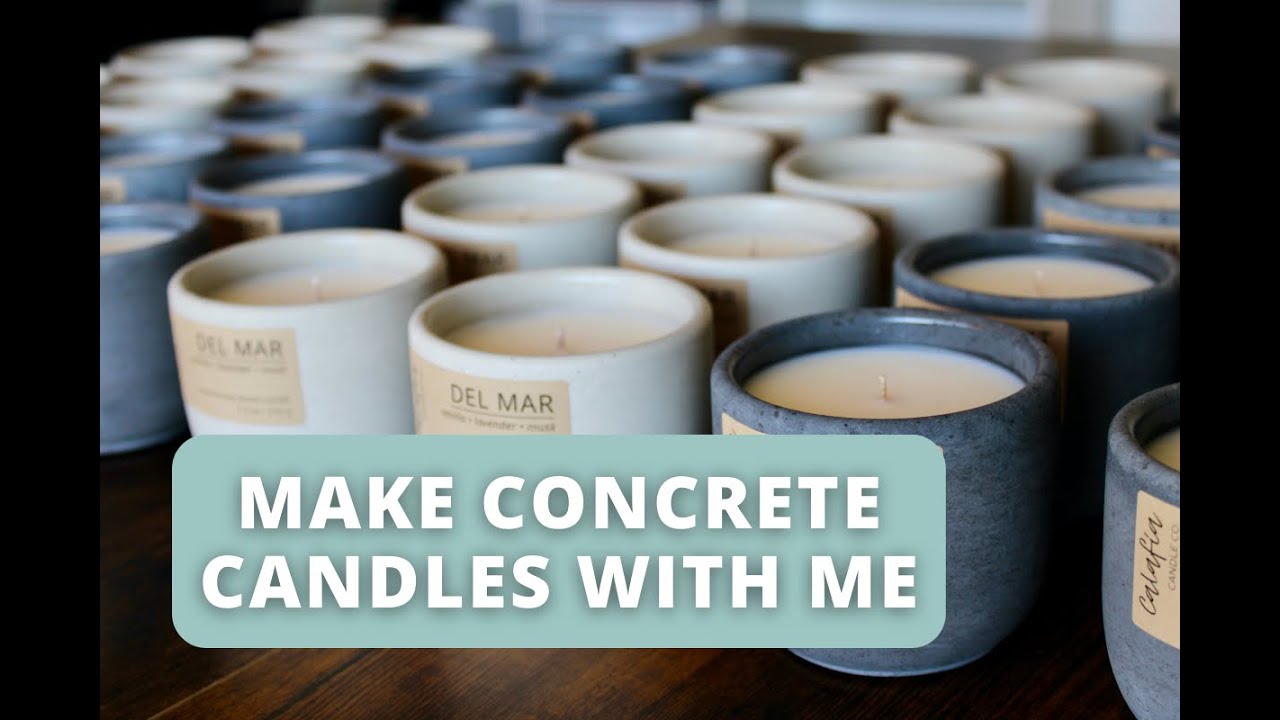 Сделайте бетонные свечи вместе со мной!