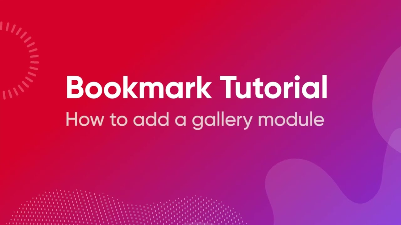 How to Add a Gallery Module