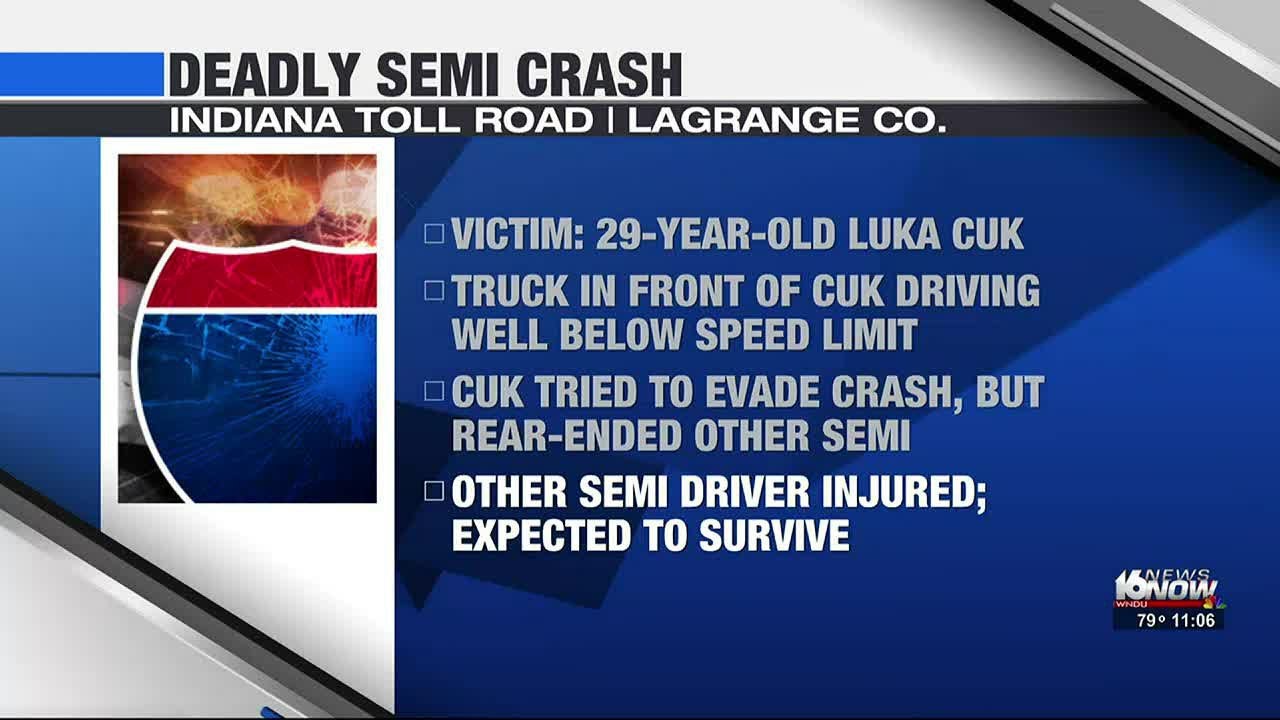 Semi driver killed after Indiana Toll Road crash in LaGrange County ...