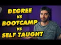 Coding Bootcamp vs Self Taught vs Degree