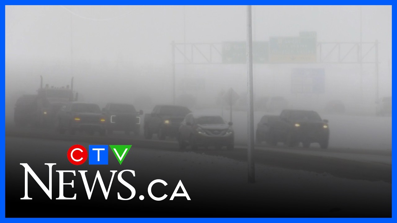 Strong winds create blizzard-like condition in central Alberta | CTV News Red Deer for Feb. 17, 2026