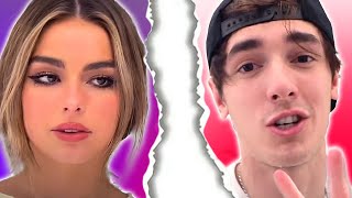 Addison Rae \& Bryce Hall CONFIRM BREAKUP after DELETED pictures + he REACTS TO RELATIONSHIP RUMORS