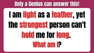 ONLY A GENIUS CAN ANSWER THESE 25 TRICKY RIDDLES | Riddles Quiz  Part 1