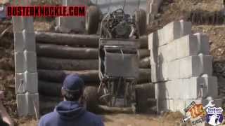 ROCK BUGGY ROLLS HARD ON LOG WALL