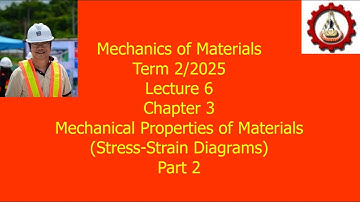 06 Ch 3 Mechanical Properties of Materials Part 2 Mech of Materials Inter Prog 2 2025 Nov 6 2025
