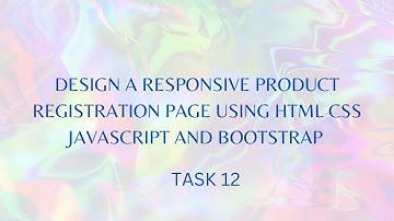 Web Project Task 12 | 1st year | 1st semester | Java Institute | #html #css #javascript #bootstrap