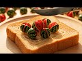 🍉🍄🟫🍵🥛🥫🥑🍍🔊🍓🍿🏈🪷🌹🌸🫐🍶💎 l Ultimate Toast Spread ASMR #asmr #ai #satisfying