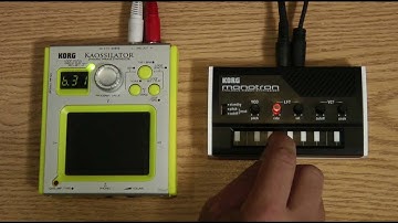 monotron Analog Ribbon Synthesizer- Processing External Audio- In The Studio with Korg