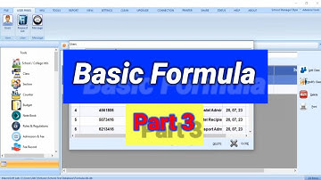 Basic Formula Part 3 | School Management Software | College Management Software | School ERP Softwar