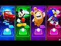 MikiMause🆚Sonick 🆚McQueen🆚Oddbods – EPIC Dance Battle! 🎶Tiles Hop EDM Rush 🔥#13