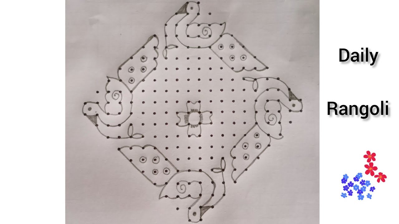 20-2-2 dots rangoli designs 🌺🌺 kolam designs🌺🌺 chukkala muggulu 🌺🌺 daily rangoli 🌺🌺