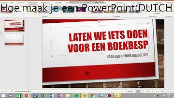 Hoe maak je een PowerPoint