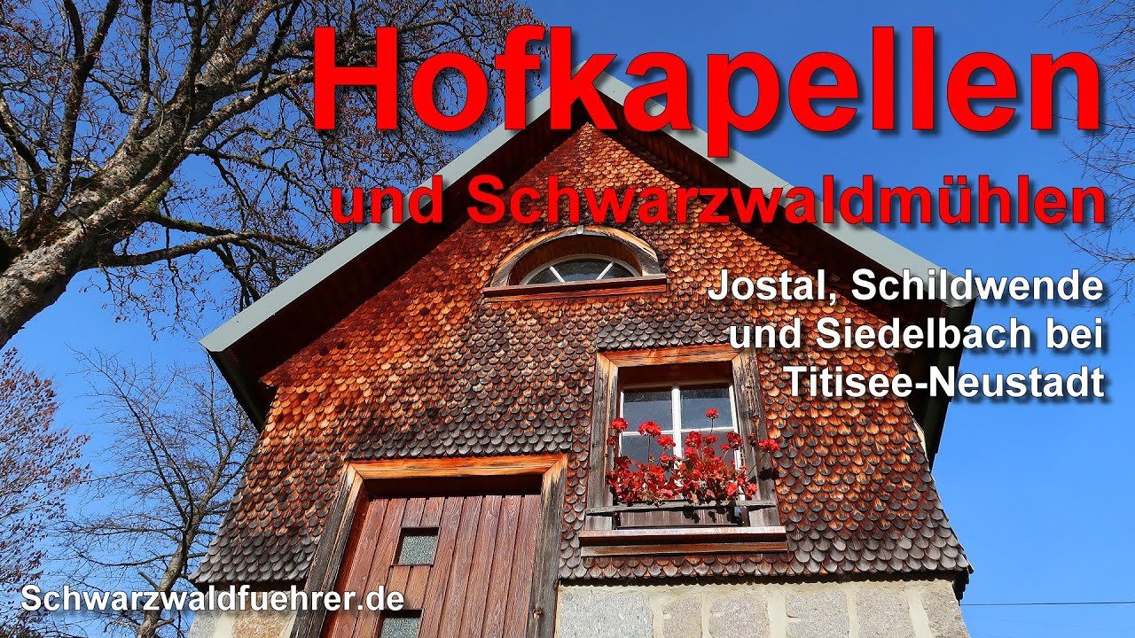 Hofkapellen und Schwarzwaldmühlen in der Schildwende bei Titisee-Neustadt im Schwarzwald
