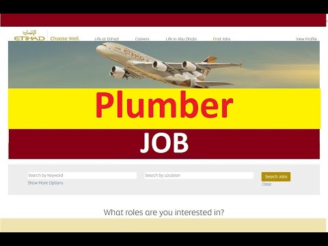Etihad Airways | Abu Dhabi Airport Job - PLUMBER
