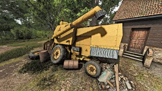 Restoring Abandoned Harvester found in Old Barn | Farming Simulator 25