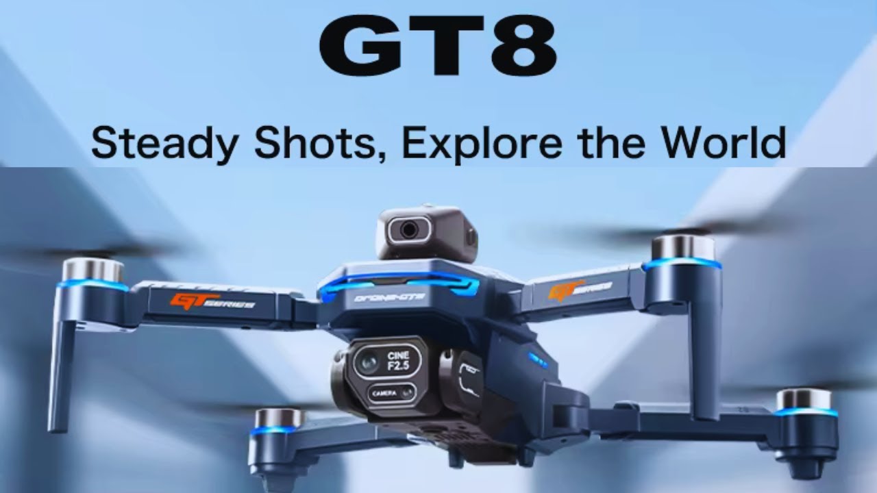 GT8 Drone 4K/6K/8K Professional Aerial Camera with 4.3-Inch Screen