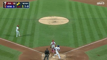 PHI@NYM: Rivera plates Duda with an infield grounder
