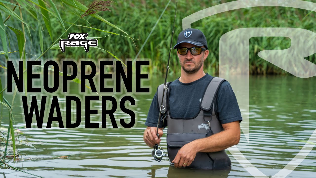 Fox Rage Stivali Wader In Neoprene Da 4mm Con Suola Antiscivolo, Termici, Per Pesca In Acqua Fredda (Taglie UK 7-12)