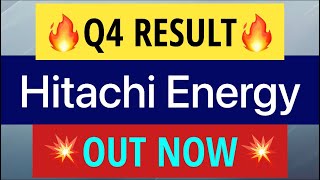 Hitachi Energy Q4 Results 2023🟢🟢 || Hitachi Energy share latest news🔥 || Hitachi Energy share💸💸