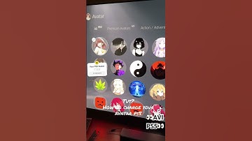 Tut? How to change PS5 premium avatar #ps5 #ps5pro #animeedit #sony