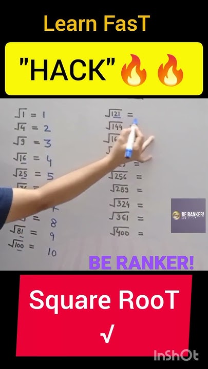HACK EvEr Learn Square Roots FasT Useful shorts viral yt hack-ever-learn-square-roots-fast-useful-shorts-viral-yt