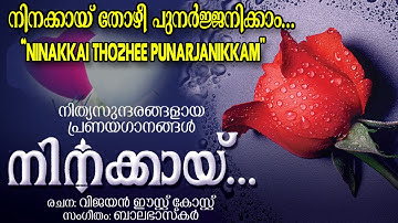നിനക്കായി തോഴീ പുനർജനിക്കാം | Ninakkai Thozhee | Ninakkai | Biju Narayanan | Lyrical Video