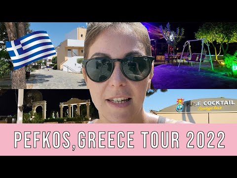 Video: Deskripsi dan foto Pefkos - Yunani: Lindos (Rhodes)