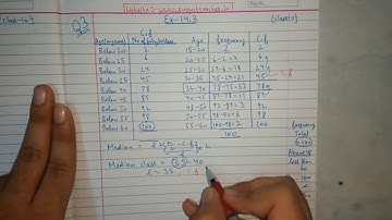 Chapter 14 Exercise 14.3 (Q3) STATISTICS of Maths class 10