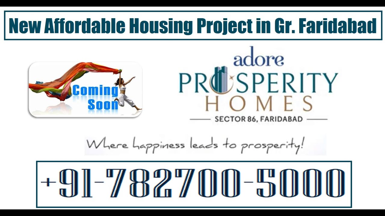 Adore Prosperity Homes Sec 86 Faridabad YouTube