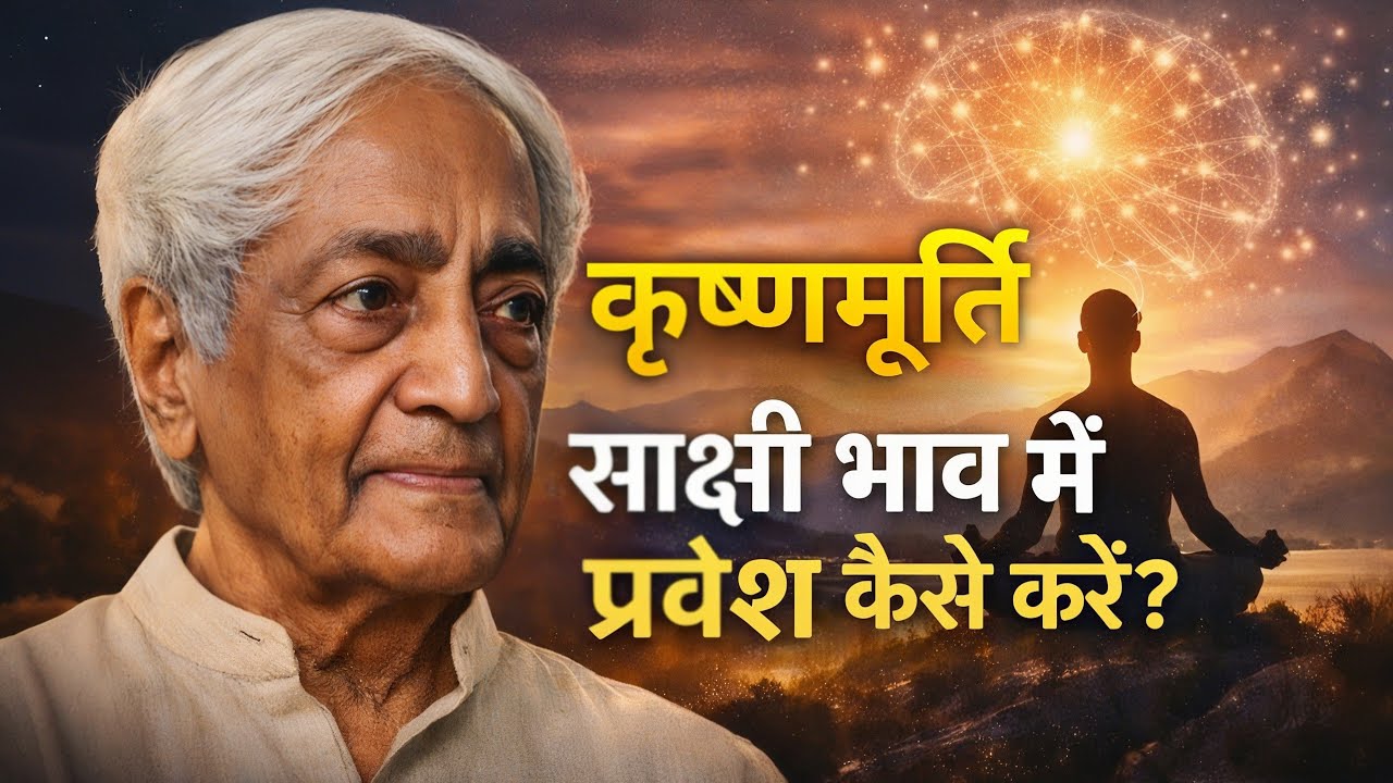 Krishnamurti | साक्षी भाव में प्रवेश कैसे करें? | मन को शांत करने का सबसे आसान तरीका