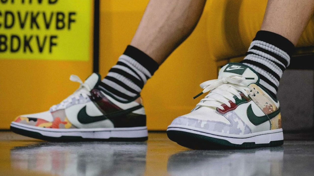 nike dunk low se camo
