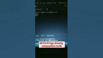 NETFLIX Logo Using Python Turtle | Python Turtle Graphics | @Netflix @NetflixIndiaOfficial