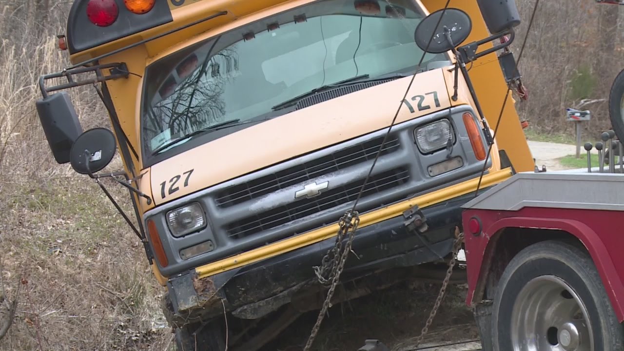 Knox County bus ran off road YouTube