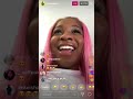 Reginae with Pink hair &amp; on live with Boyfriend Lucci