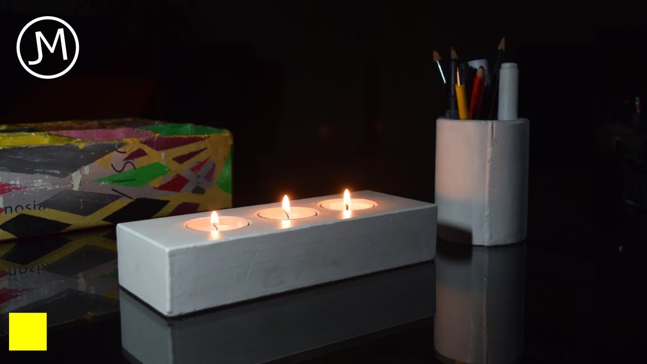 Making a Candle & Pencil Pot Holder from Plaster [52]