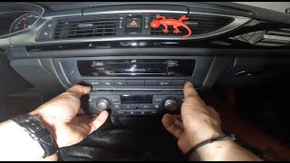 Audi A6 C7 2013 How To Remove Factory Radio / Navigation & Climate Control