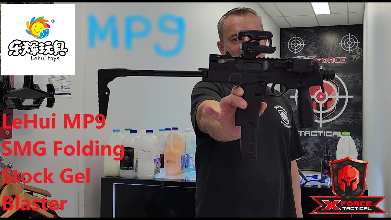 LeHui MP9 SMG Folding Stock Gel Blaster by X-Force Tactical