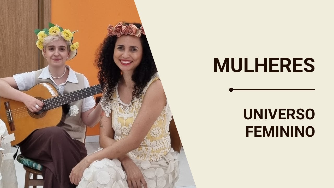 Cena da peça Fiando e Tecendo o Universo Feminino - Dia internacional das mulheres