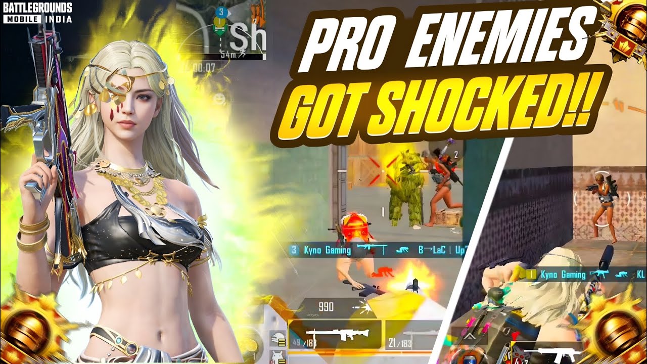 Pro Enemies Got Shocked After This!! Kyno Vs Pro Conqueror Players⚡| BGMI