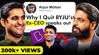 BYJU's Ex-CEO REVEALING Rise, Fall & Future of the BYJU COMPANY Podcast #byjuCEOhindipodcast #byjus