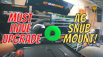 CHEAP MUST HAVE UPGRADE FOR YOUR AUDI A6! How to replace front snub mount Audi A6/A4 C6/B7