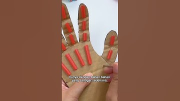 CARA MEMBUAT TANGAN ROBOT DARI KARDUS BEKAS, #diy #tipspraktis #tutorial #idekreatifterbaru #shorts